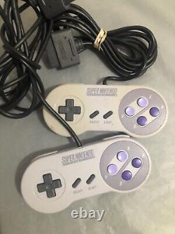 Ensemble console Super Nintendo SNES SNS-001 avec 3 jeux et 2 manettes OEM