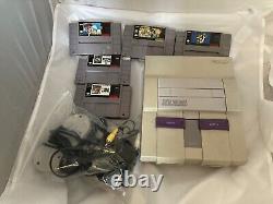 Ensemble console Super Nintendo avec 5 jeux et manette - Bundle de console SNES avec jeux