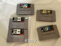 Ensemble console Super Nintendo avec 5 jeux et manette - Bundle de console SNES avec jeux