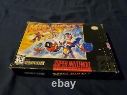 Étonnant! Complet Avec Manuel! Mega Man X3 Snes Super Nintendo Cib