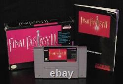 Final Fantasy 2 Cib Super Nes Nintendo Jeu Vidéo Snes Complet Ff2 Ffii II
