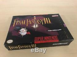 Final Fantasy III 3 Complète Cib Super Nintendo Snes Jeu Ff3 Ffiii