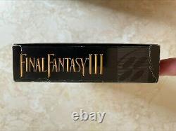 Final Fantasy III 3 (super Nintendo Snes, 1994) Cib Complet Avec Affiche