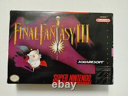 Final Fantasy III (Super Nintendo, SNES) CIB + Posters