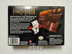 Final Fantasy III (Super Nintendo, SNES) CIB + Posters