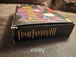 Final Fantasy III Super Nintendo (SNES) avec carte et manuel