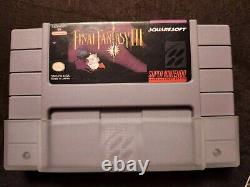 Final Fantasy III Super Nintendo (SNES) avec carte et manuel