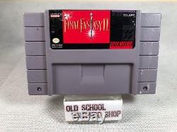 Final Fantasy II Super Nintendo Snes Cib Complète Dans La Boîte