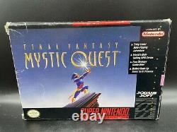 Final Fantasy Mystic Quest (super Nintendo) Snes Complet En Boîte Avec Carte