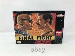 Final Fight 1 Super Nintendo Snes Complet Dans La Boîte Cib Très Bon