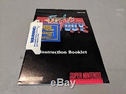 Final Fight Guy Manuel D'instructions Super Nintendo Snes Authentique N Complete Cib