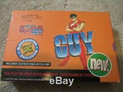 Final Fight Guy (super Nintendo Snes) Jeu + Box Avec Inserts Tres Belles