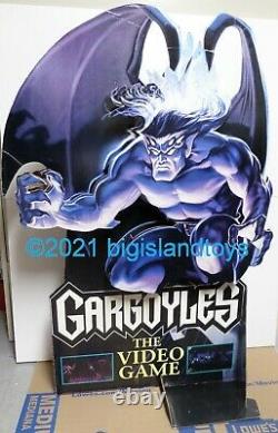 Gargoyles 1995 Goliath Snes Genesis Standee Affichage Du Magasin De Jeux Vidéo 31x45 2side