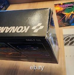 Gradius III (Super Nintendo / SNES, 1991) COMPLET avec boîte, plateau, manuel, affiche et publicité