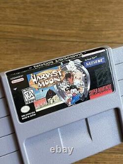 Harvest Moon Super Nintendo SNES Propre Authentique Testé, RARE