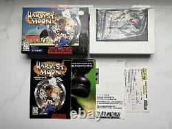 Harvest Moon Super Nintendo Snes Cib Complete Cart Box Manual Inserts Reg Card