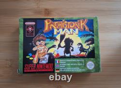 Homme préhistorique Super Nintendo SNES Jeu vidéo en boîte CIB (PAL EUR)