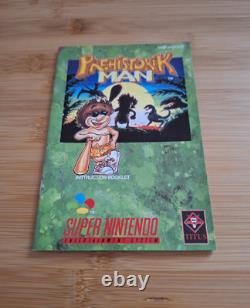 Homme préhistorique Super Nintendo SNES Jeu vidéo en boîte CIB (PAL EUR)