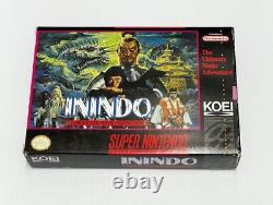 Inindo La Voie du Ninja (SNES) Super Nintendo avec Boîte Complète CIB et Poster
