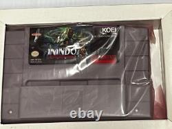 Inindo La Voie du Ninja (SNES) Super Nintendo avec Boîte Complète CIB et Poster