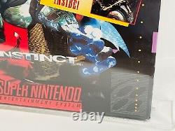 Instinct de tueur (SNES) NEUF, scellé, UKG noté 85+ NM+ Super Nintendo