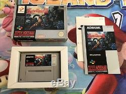 Jeu Complet Super Nintendo Snes Castlevania IV Version 100% Original Cib