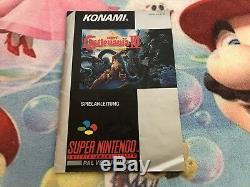 Jeu Complet Super Nintendo Snes Castlevania IV Version 100% Original Cib