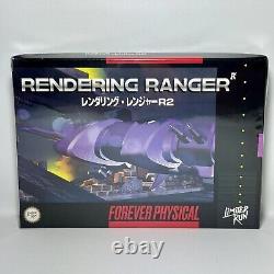 Jeu limité Rendering Ranger de Limited Run Games R2 LRG SNES Super Nintendo boîte scellée abîmée