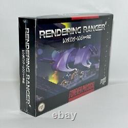 Jeu limité Rendering Ranger de Limited Run Games R2 LRG SNES Super Nintendo boîte scellée abîmée