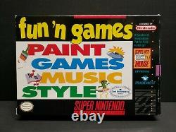 Jeux Fun'n (super Nintendo Entertainment System, 1994) Snes Complete Boxed