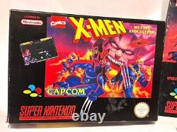 Jeux rares de Super Nintendo X-men Mutant Apocalypse Eu Pal Snsp P Axmp en boîte