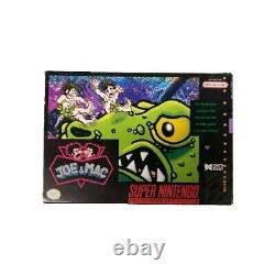 Joe & Mac (Super Nintendo 1992) SNES avec Manuel et Affiche CIB