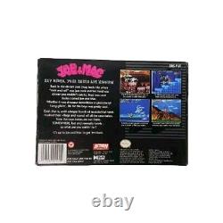 Joe & Mac (Super Nintendo 1992) SNES avec Manuel et Affiche CIB