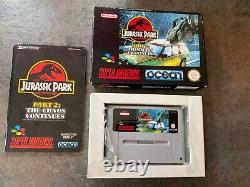 Jurassic Park Partie 2 Le Chaos Continue Super Nintendo Snes Jeu Vidéo Pal