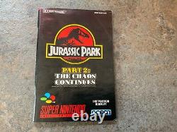 Jurassic Park Partie 2 Le Chaos Continue Super Nintendo Snes Jeu Vidéo Pal