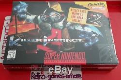 Killer Instinct Authentic Super Nintendo Sealed, Snes Originaux, Fast Intl Ship