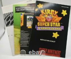 Kirby Superstar Super Nintendo Snes Complet Cib Et Authentique Excellent État