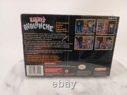 Kirby’s Avalanche Super Nintendo SNES Neuf 1995 Scellé Usine