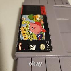 Kirby's Dream Land 3 Super Nintendo SNES Nettoyé Testé Authentique ETAT NICE ? GRATUIT