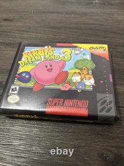 Kirby’s Dream Land 3 (Super Nintendo Snes) Authentique Testé Avec Coque