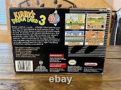 Kirby's Dream Land 3 (snes) Super Nintendo Authentic Rare Cib Complet Testé