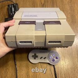 Kit De Console Super Nintendo Snes Testé Avec Contrôleur Et Fils Entièrement Testés