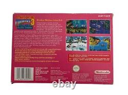 Kong Pays de l'Âne 3 Super Nintendo SNES PAL Jeu vidéo avec boîte + Manuel Dixie