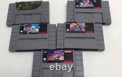 LOT Console Super Nintendo SNES Contrôleurs + JEUX