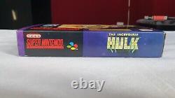 L'incroyable Hulk Snes Nm/ M Collector's Rare Super Nintendo Cib Boxed