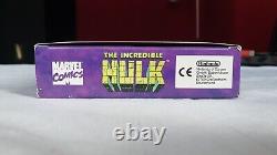 L'incroyable Hulk Snes Nm/ M Collector's Rare Super Nintendo Cib Boxed