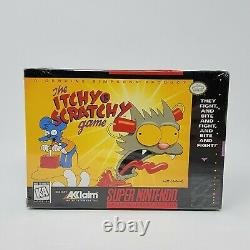 Le Jeu Itchy & Scratchy (super Nintendo Snes, 1995) Tout Nouveau Scellé