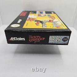 Le jeu Itchy et Scratchy : un produit authentique des Simpsons pour Super Nintendo SNES