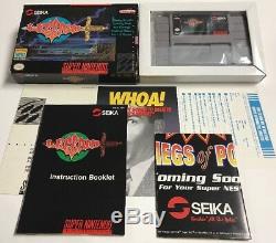 Legend Seika (snes Super Nintendo) Cib 100% Complet Presque Parfait État Rare