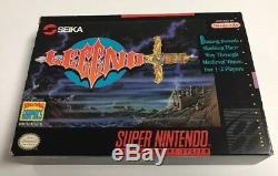 Legend Seika (snes Super Nintendo) Cib 100% Complet Presque Parfait État Rare